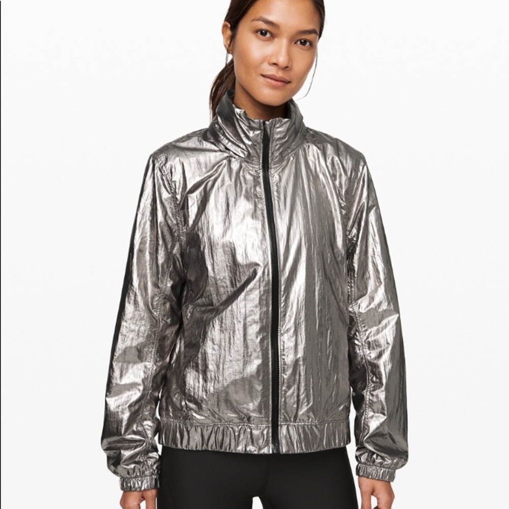 Lululemon Get Stellar Jacket Silver Metallic